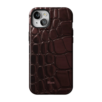 Oxblood Croc iPhone Case gallery - Iphone_15_Mini_Air_Plus_1