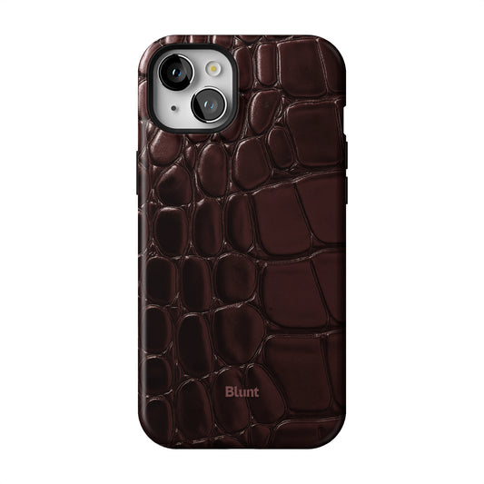 Oxblood Croc iPhone Case gallery - Iphone_15_Mini_Air_Plus_1