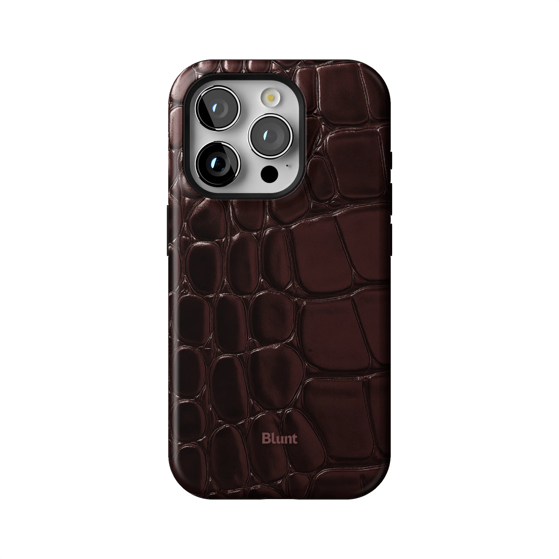 Oxblood Croc iPhone Case gallery - Iphone_15_Pro_1