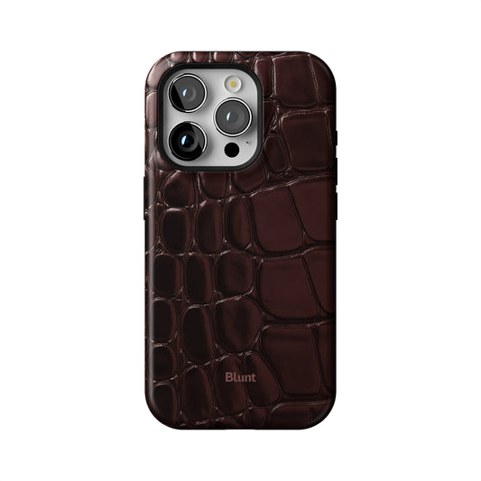 Oxblood Croc iPhone Case gallery - Iphone_15_Pro_1