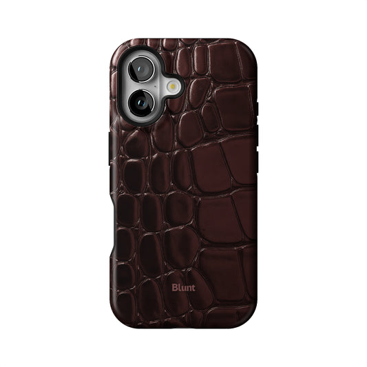 Oxblood Croc iPhone Case gallery - Iphone_16_Iphone_1