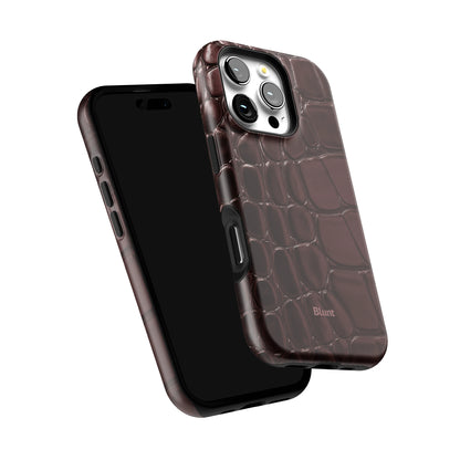 Oxblood Croc iPhone Case gallery - Iphone_16_Pro_6