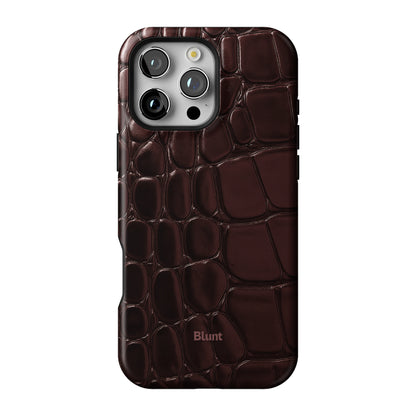 Oxblood Croc iPhone Case gallery - Iphone_16_Pro_Max_1