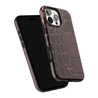 Oxblood Croc iPhone Case gallery - Iphone_16_Pro_Max_6