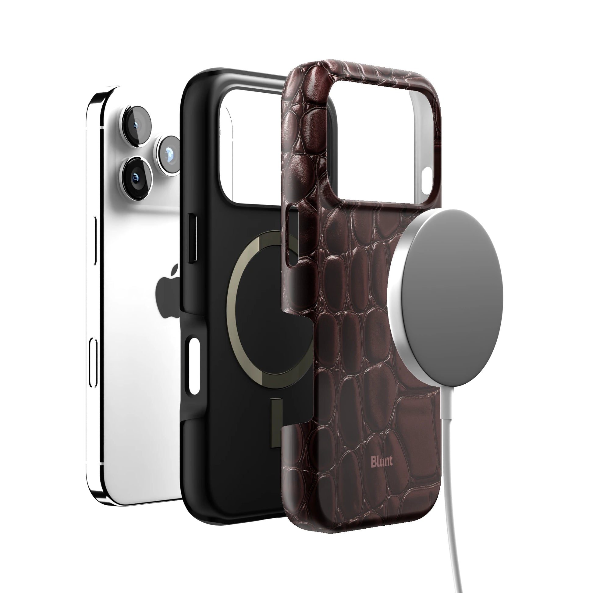 Oxblood Croc iPhone Case gallery - Iphone_17_Pro_4