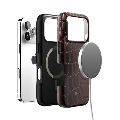 Oxblood Croc iPhone Case gallery - Iphone_17_Pro_4