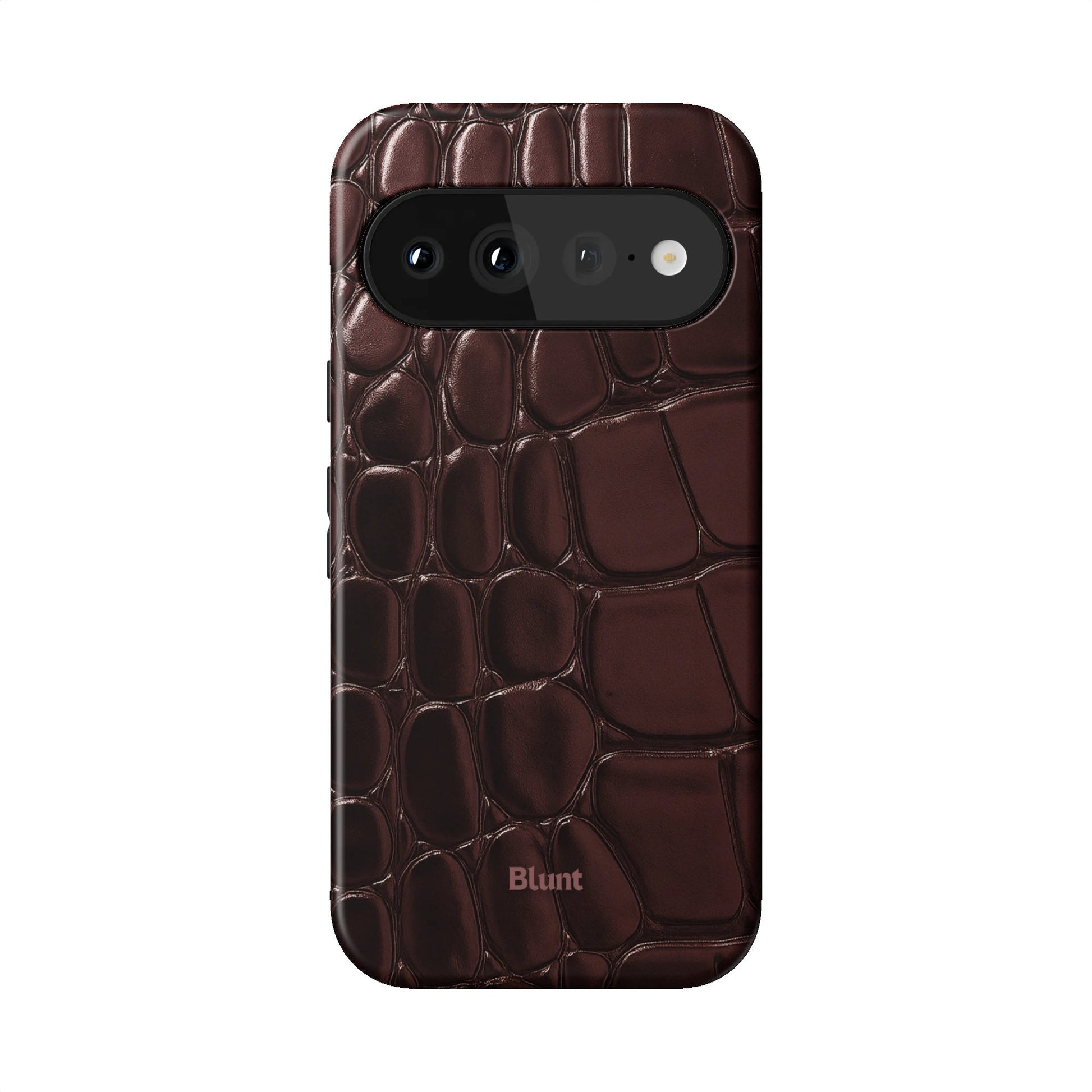 Oxblood Croc Pixel Case - Blunt Cases