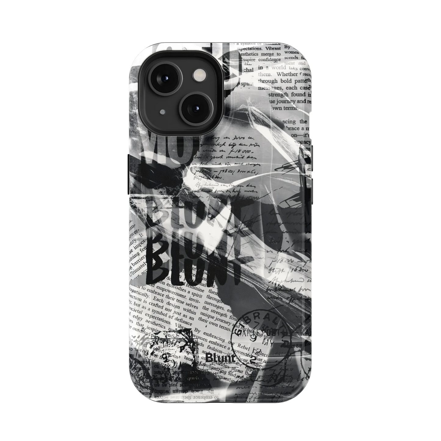 Black Love Letter iPhone Case
