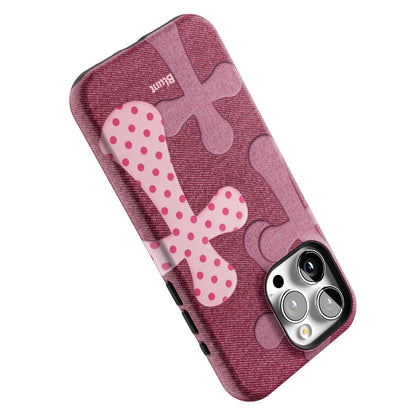 Pink-Polka-Patch-iphone-case-iPhone 15 Pro Max-4