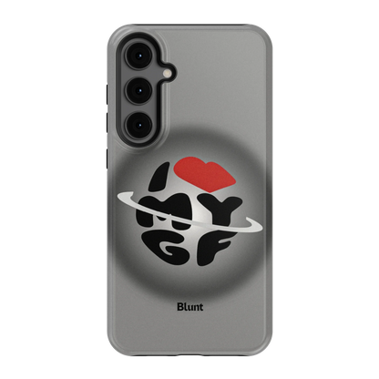 Grey Aura Girlfriend Samsung Case