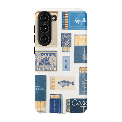 Teal flame Samsung Case