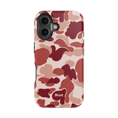 Reddish Camo iPhone Case