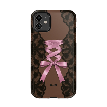 Brown Corset iPhone Case