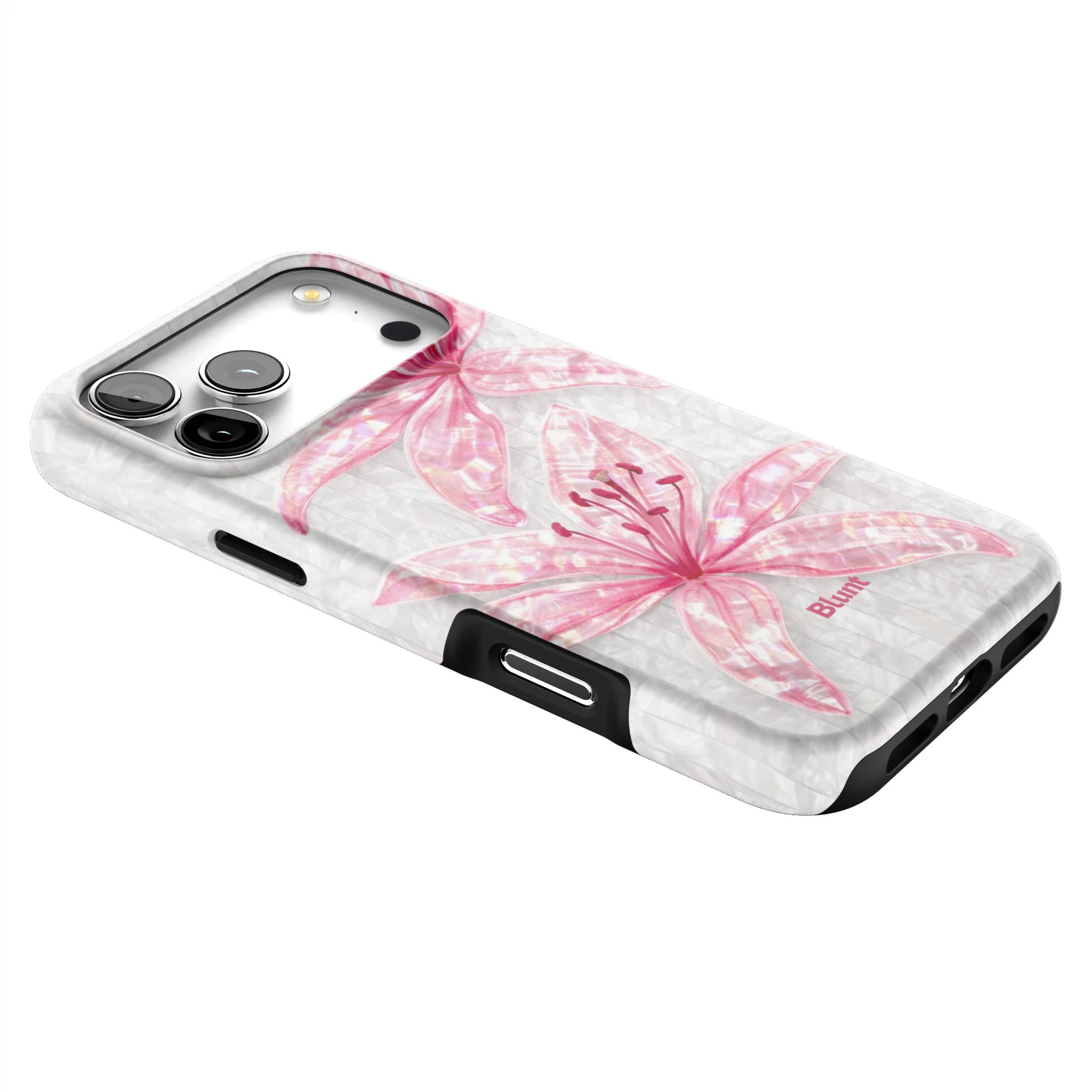 Pink-Floral-Luster-iphone-case-iPhone 17 Pro Max-2