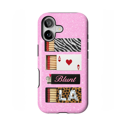 Baby Pink Match iPhone Case