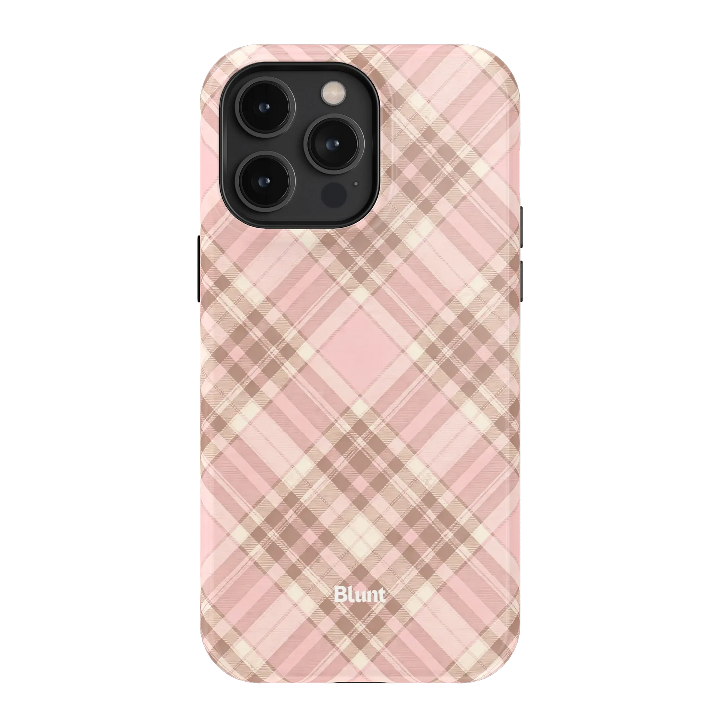 Blush Plaid iPhone Case