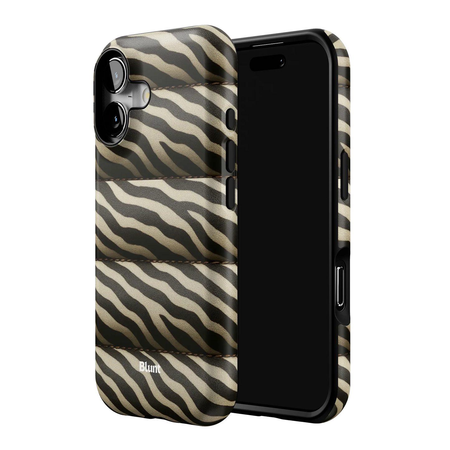 Zebra Puffer iPhone Case