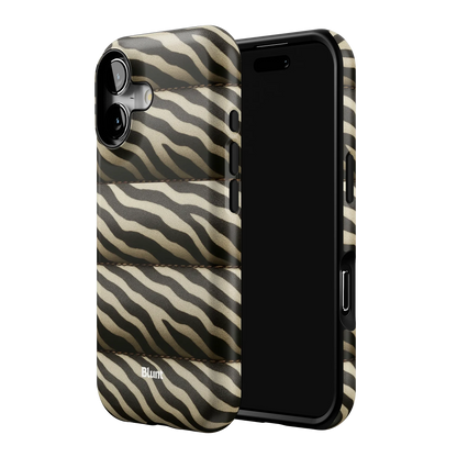 Zebra Puffer iPhone Case
