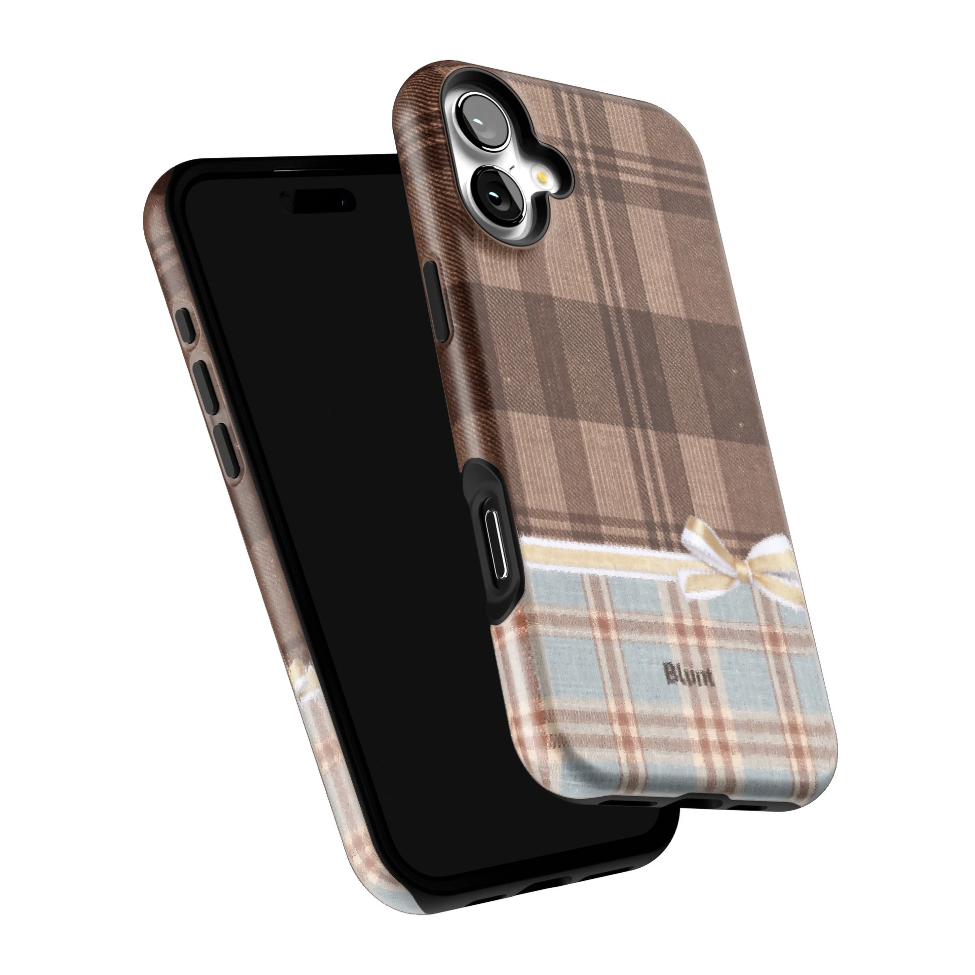Mocha-Plaid-iphone-case-iPhone 16 Plus-5