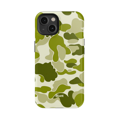 Lime Camo iPhone Case