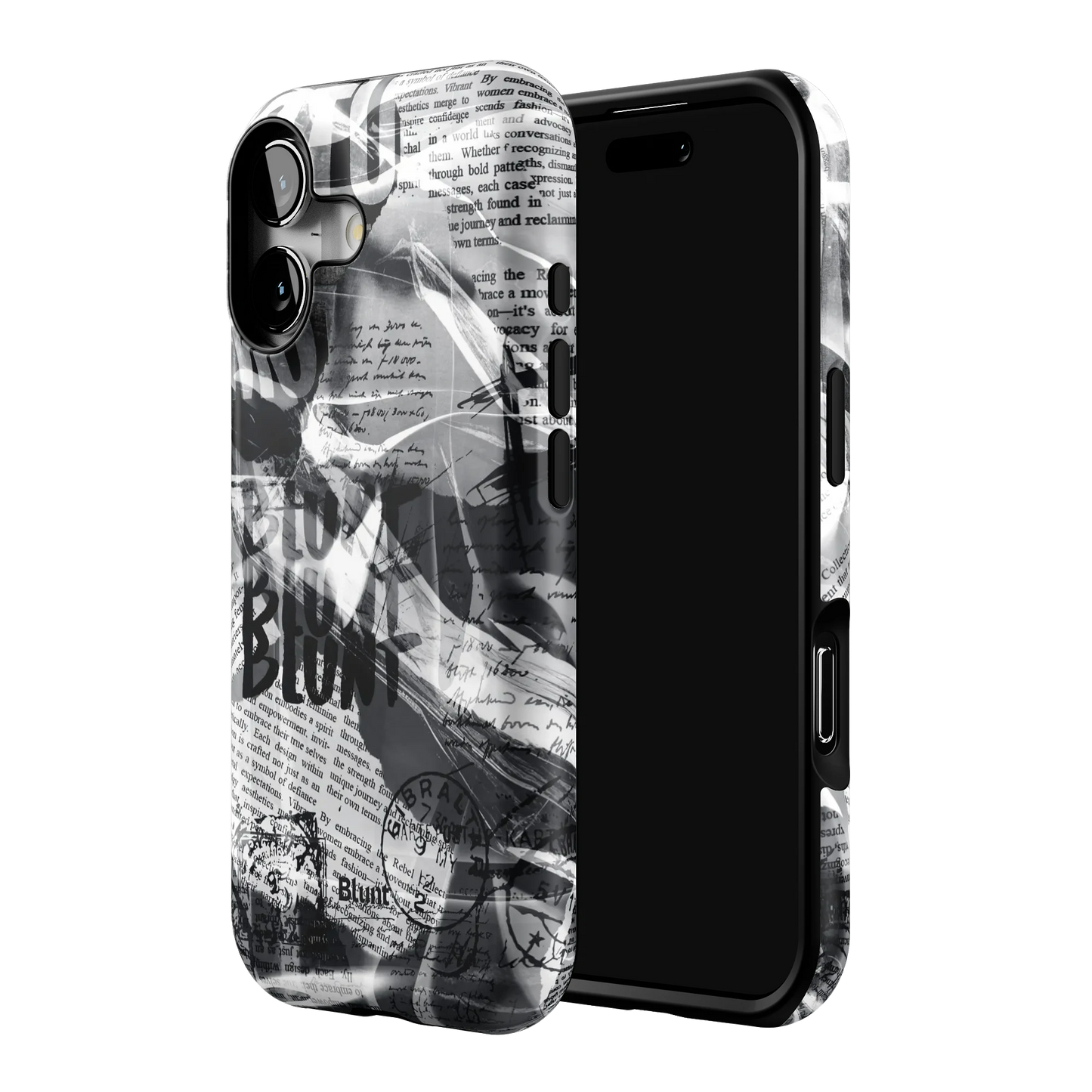 Black Love Letter iPhone Case