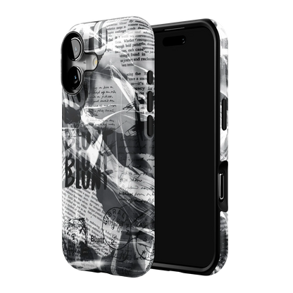 Black Love Letter iPhone Case
