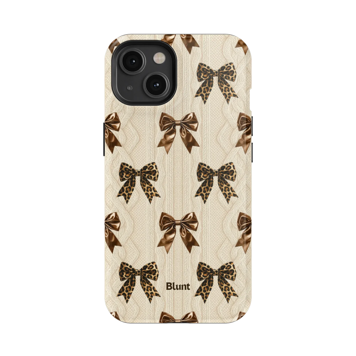 Cheetah Knit iPhone Case