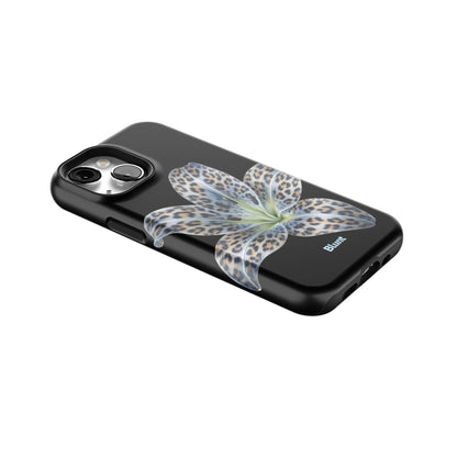Blue-Leopard-Bloom-iphone-case-iPhone 13 Mini-2