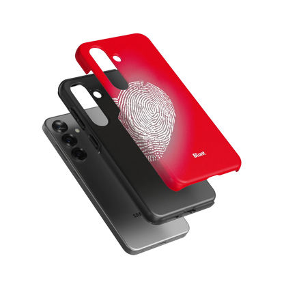 Heart Print Red Samsung Case