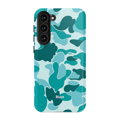 Aqua Camo Samsung Case