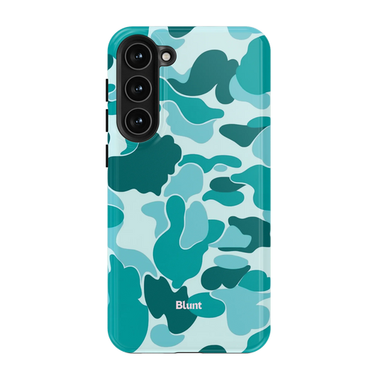 Aqua Camo Samsung Case