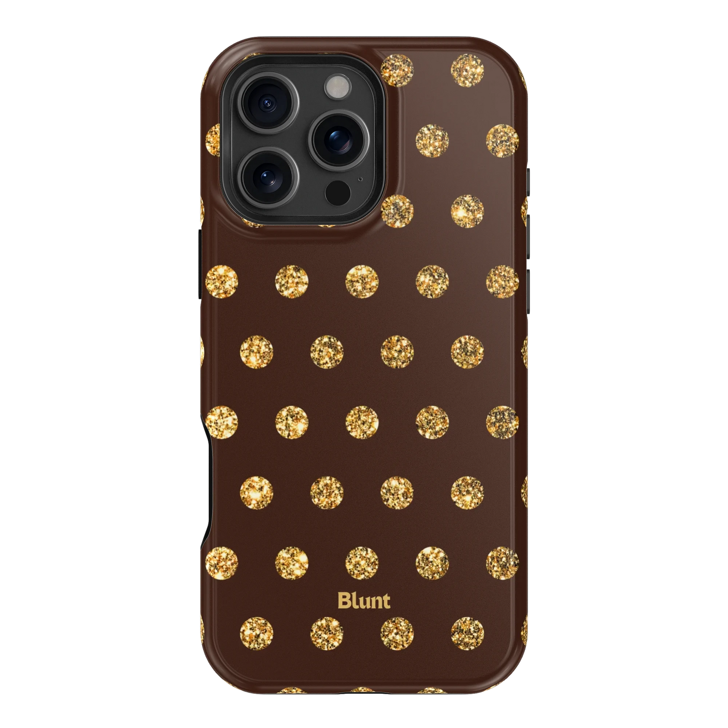 Gold Polka iPhone Case