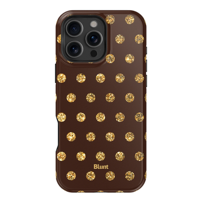 Gold Polka iPhone Case
