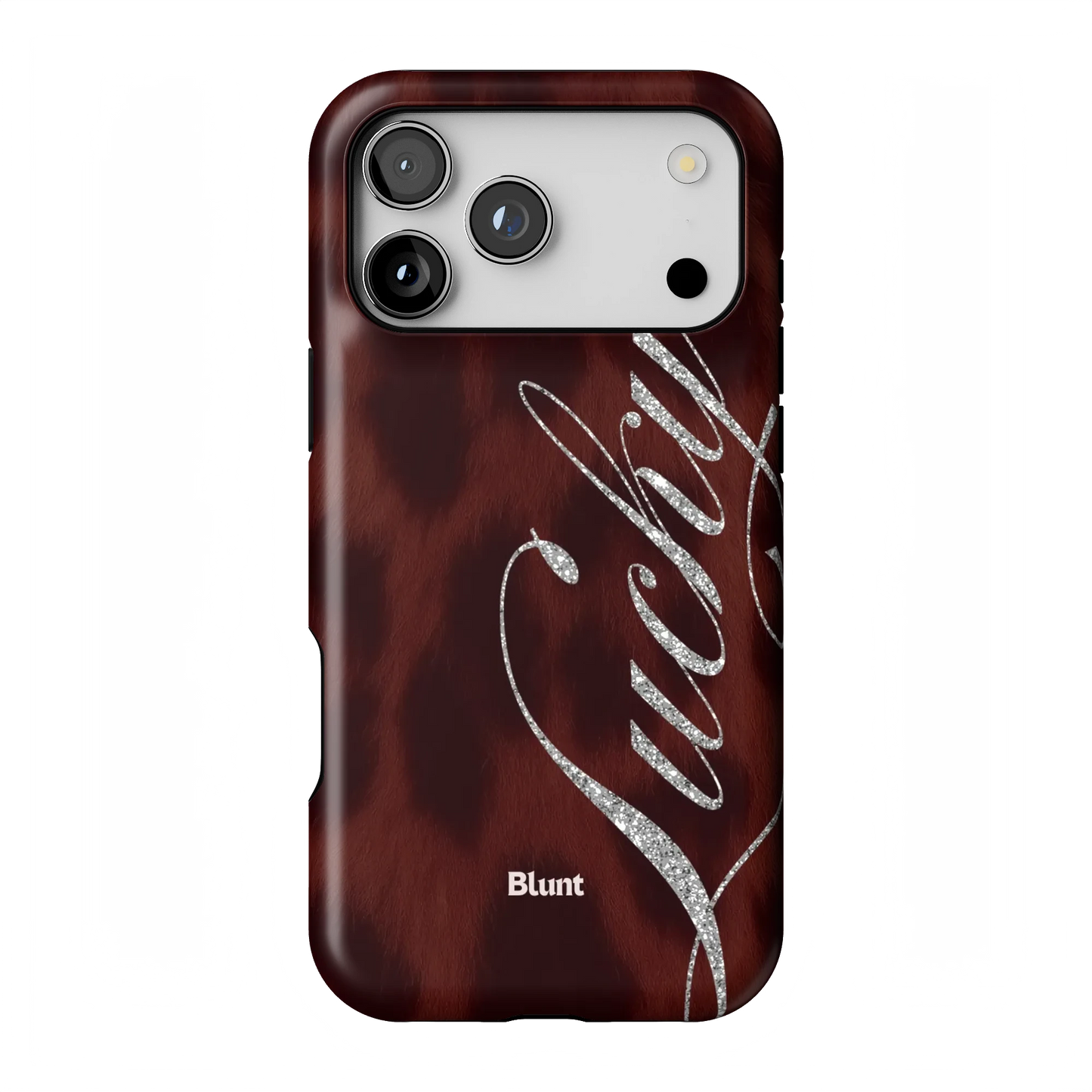 Brown Cheetah Lucky iPhone Case