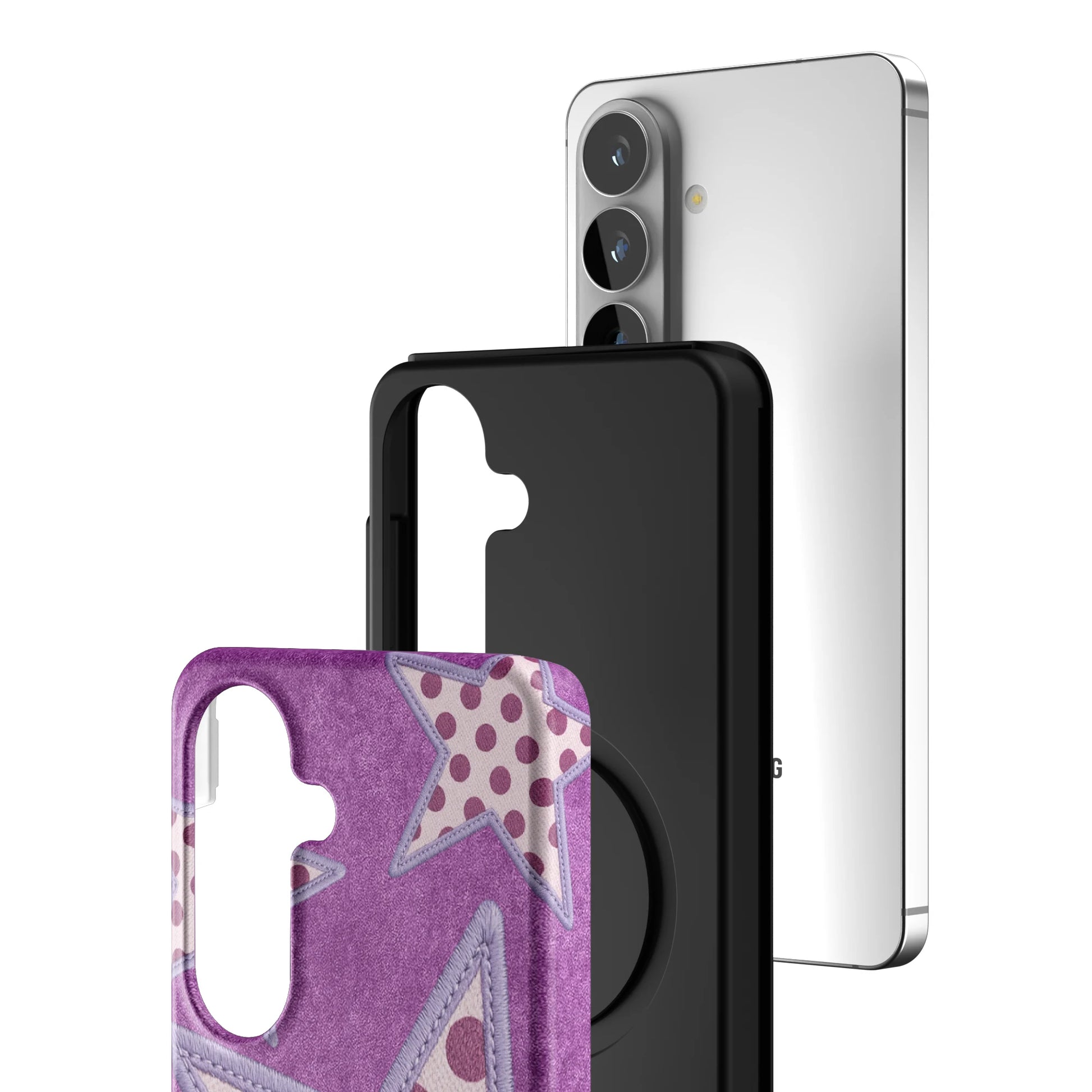 Lilac-Crush-Polka-Star-samsung-case-Galaxy S26-3