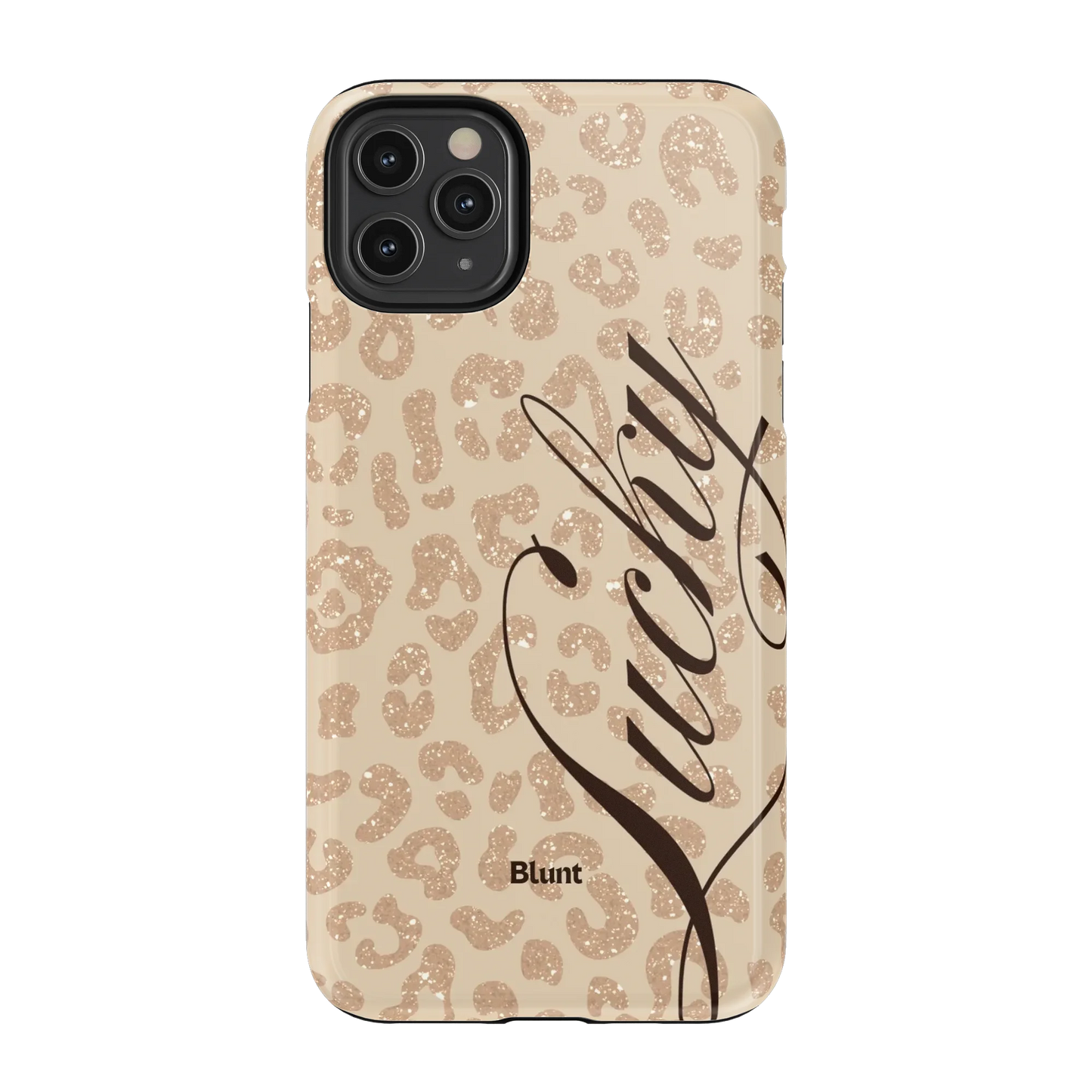 Cream Cheetah Lucky iPhone Case