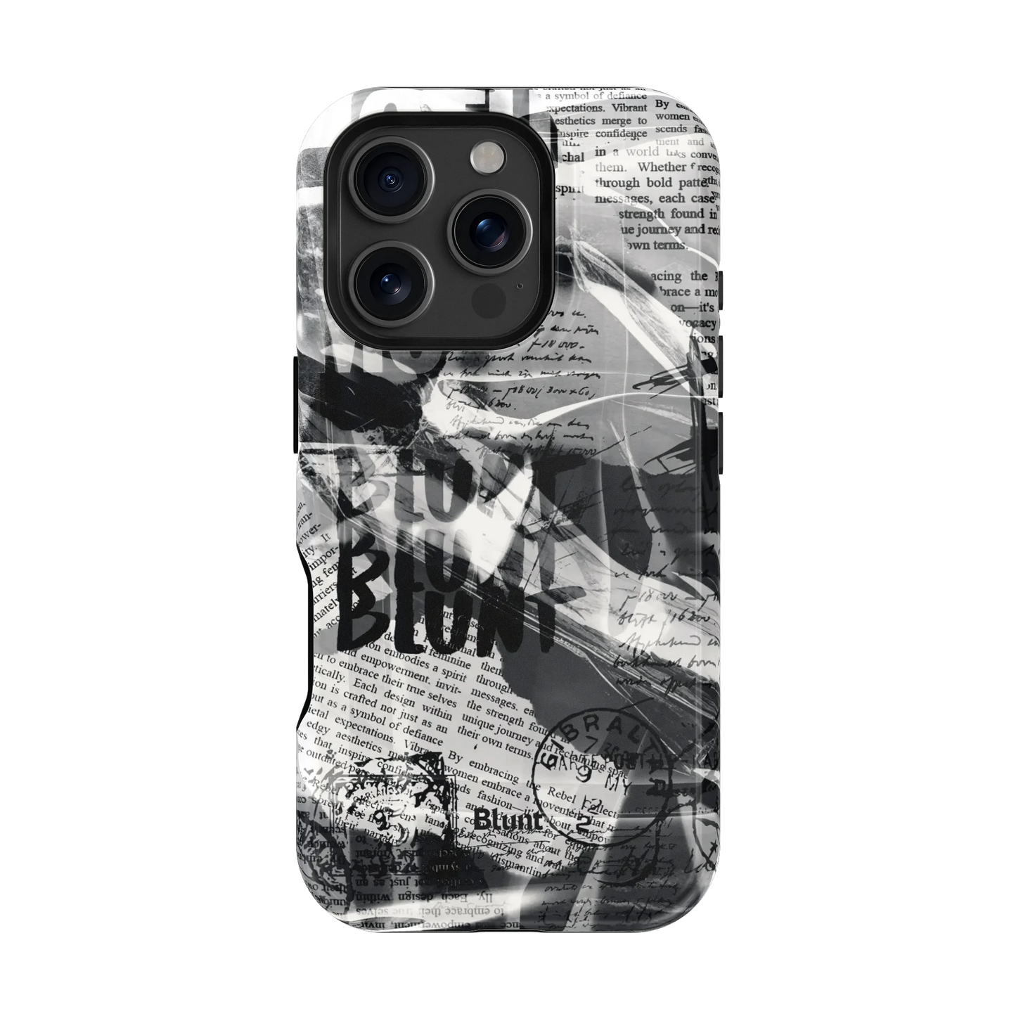 Black Love Letter iPhone Case