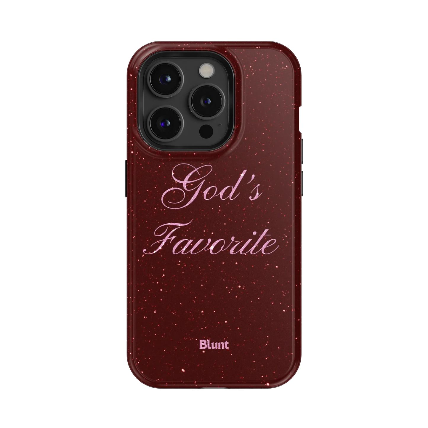 Gods Favorite Burgundy iPhone Case