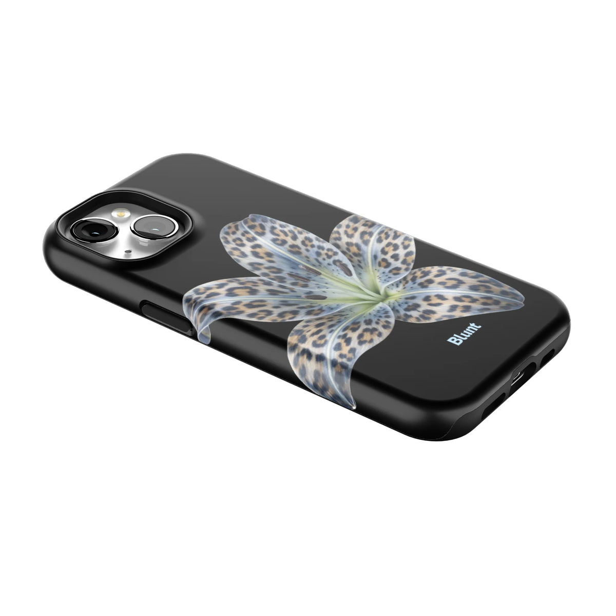 Blue-Leopard-Bloom-iphone-case-iPhone 15-2