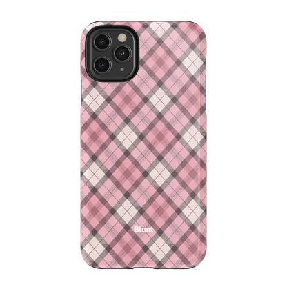 Pink Plaid iPhone Case