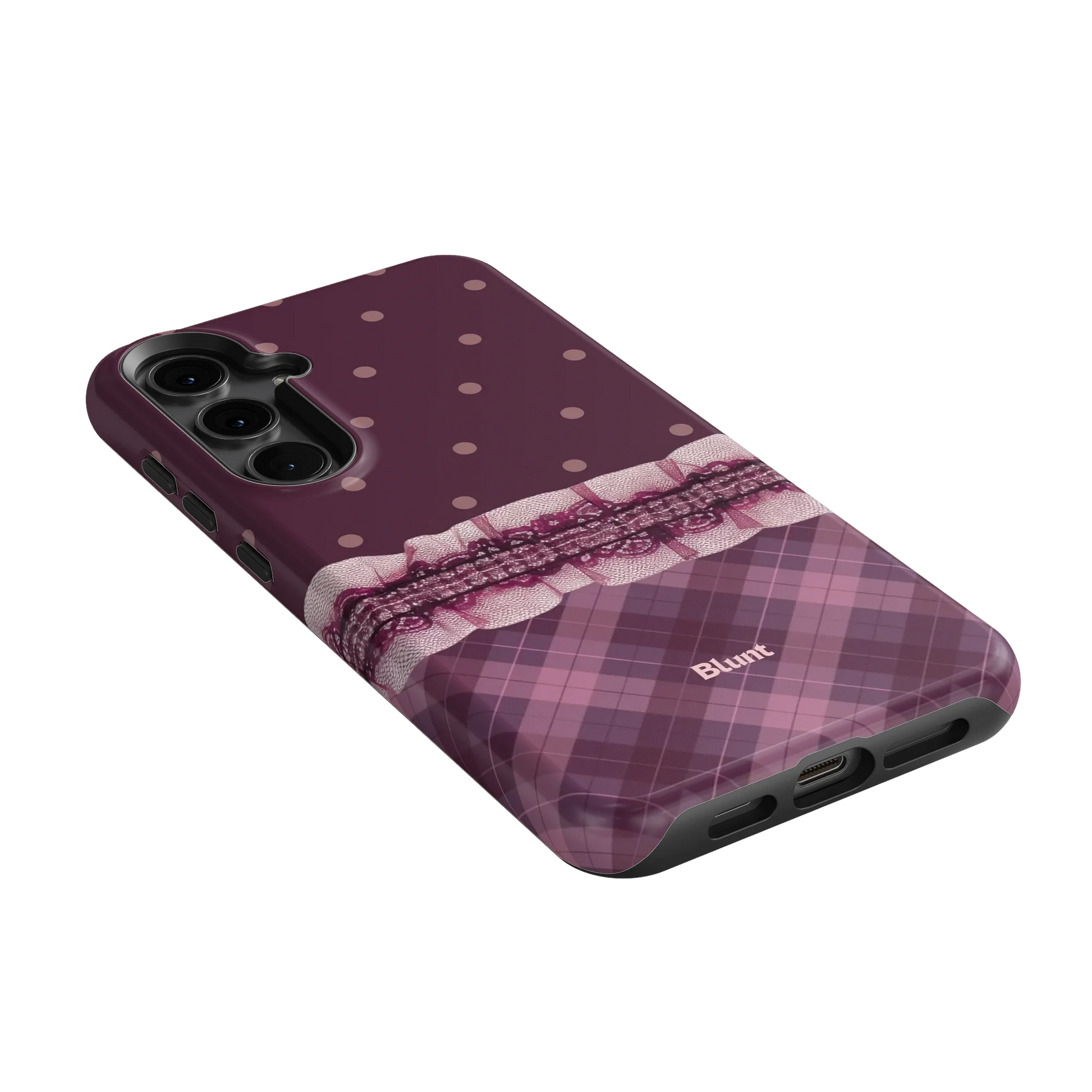 Lilac-Lattice-samsung-case-S24 Plus-2