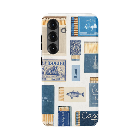 Teal flame Samsung Case