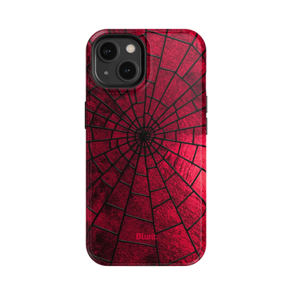 Crimson Web iPhone Case