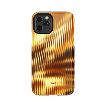 Golden Ripple iPhone Case