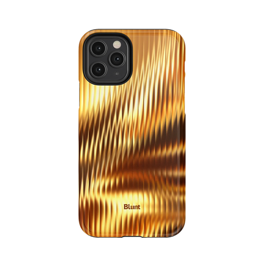 Golden Ripple iPhone Case
