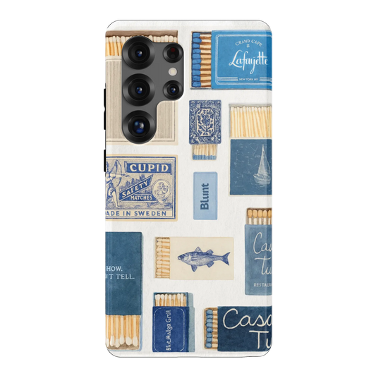 Teal flame Samsung Case
