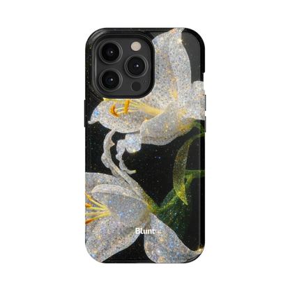 Eclipse Orchid in White iPhone Case