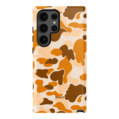 Orange Camo Samsung Case