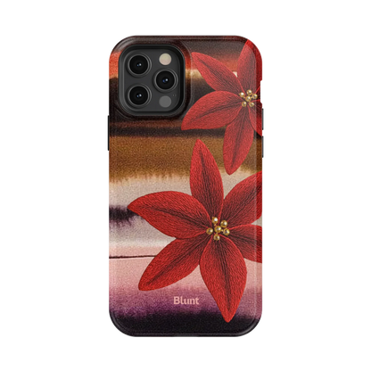 Crimson Bloom iPhone Case