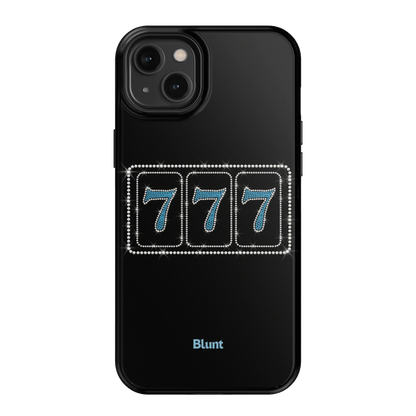 Blue Lucky 777 iPhone Case